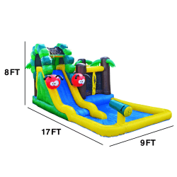 p b3d89363 706d 4921 a8f8 Caterpillar Bounce House Water Slide with Splash Pool